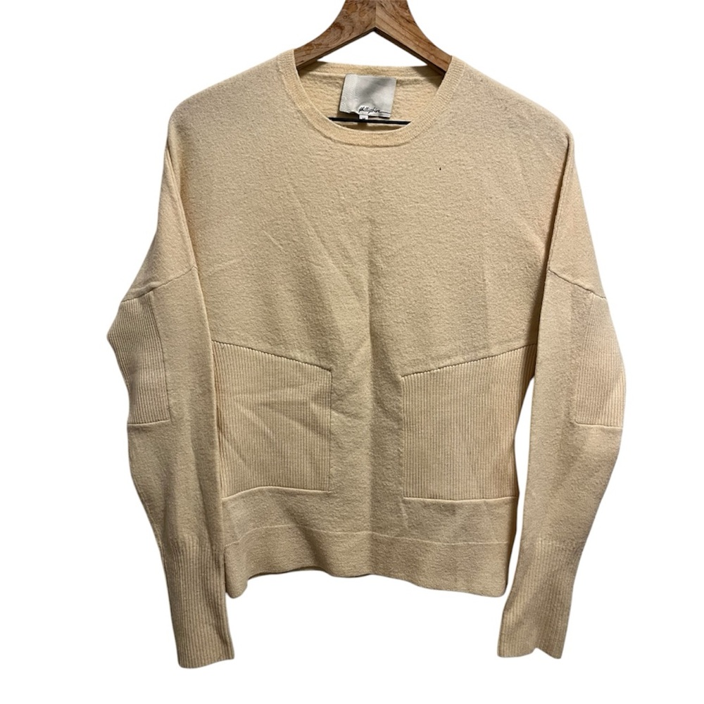 3.1 Phillip Lim Ribbed Crewneck Sweater Cream M